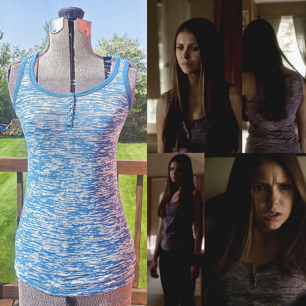 ASO Elena Gilbert On TVD - ALT COLOR || Women's Blue Tank Top